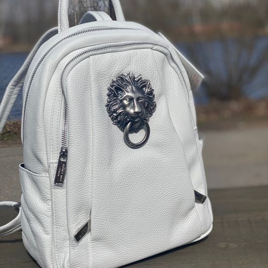 Рюкзак Renato Angi белый кожаный - фото 4, 