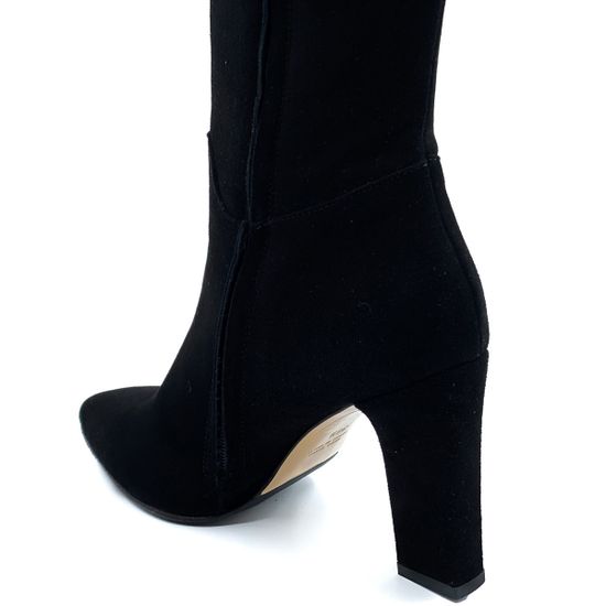 Сапоги Isabelle черные замшевые байка - фото 7, A327 ISAB