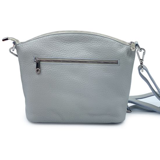 Сумка Di Gregorio светло-серая кожаная - фото 3, 8653 DG SASSO