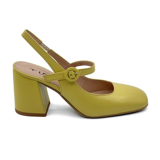 Туфли летние Tiffi кожаные желтые PALE - фото 1, T07/70A TI PALE