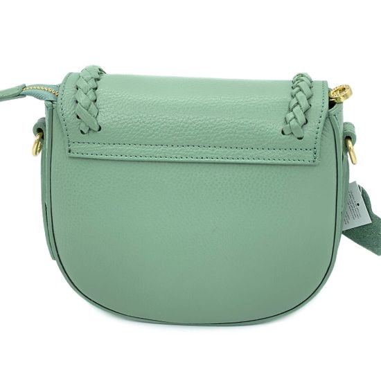 Клатч Di Gregorio зеленый кожаный - фото 3, 