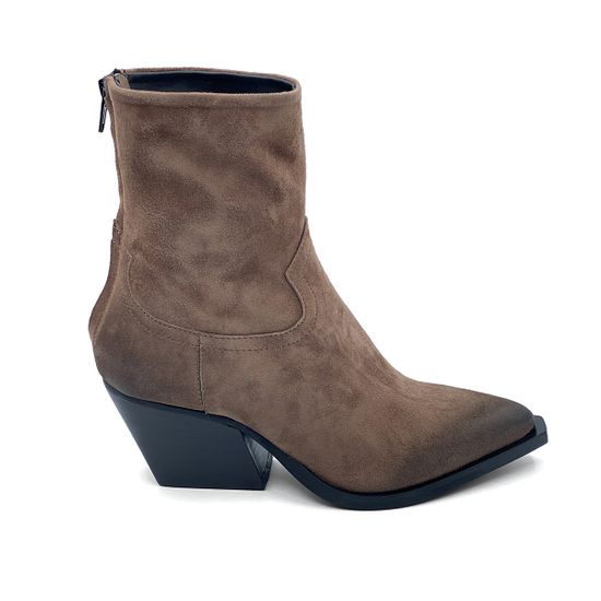 Ботинки Казаки MIMMU замшевые демисезонные бежевые - фото 1, 