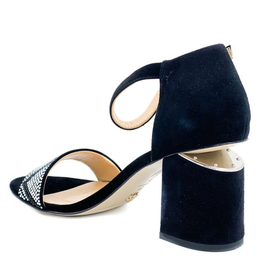 Босоножки Gianni Renzi черно-серебряные - фото 3, RA1022A GR