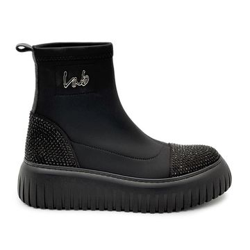 Ботинки Lab Milano черные текстильные демисезонные - фото 1, P22624625 LAB