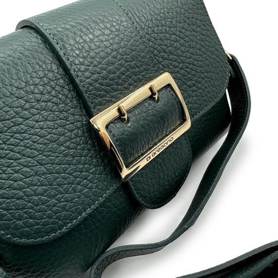 Сумка Di Gregorio зеленая кожаная - фото 4, 