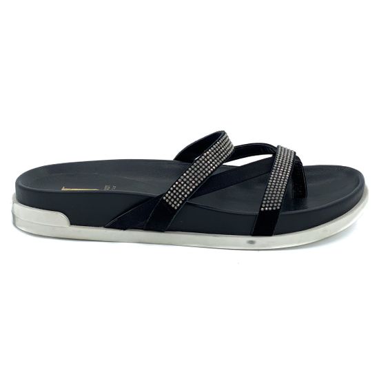 Вьетнамки Jeannot черно-серебряные - фото 1, 37064 JN