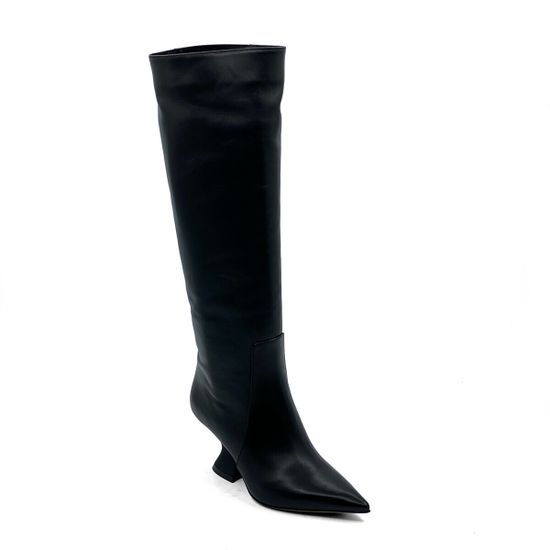 Сапоги TIFFI черные кожаные демисезонные - фото 2, G91/70A TI NERO