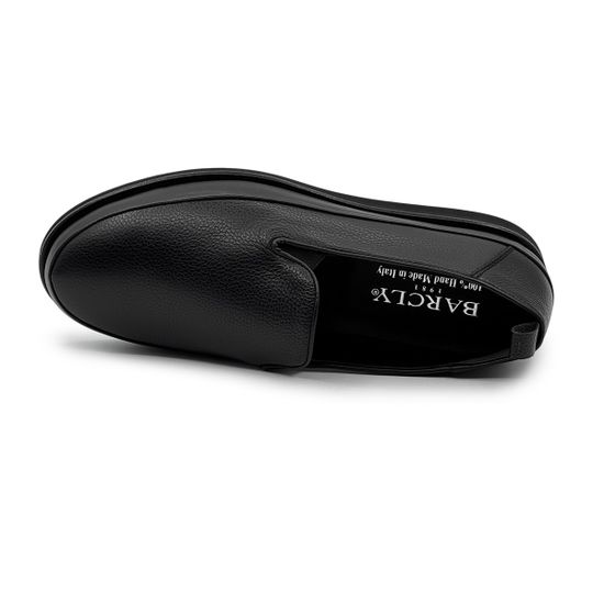 Слипоны Barcly черные кожаные - фото 5, 41201 BAR NERO