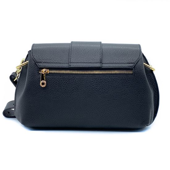 Клатч Di Gregorio черный кожаный - фото 3, 