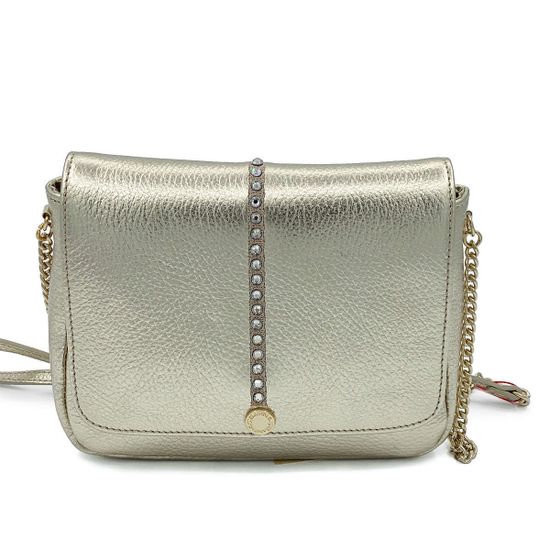 Клатч Marina Creazioni кожаный золотого цвета - фото 1, 