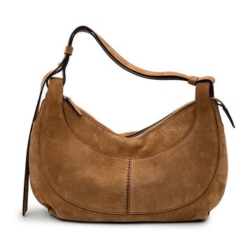 Сумка Loristella коричневая замшевая - фото 1, 3139CA  LS MARRONE