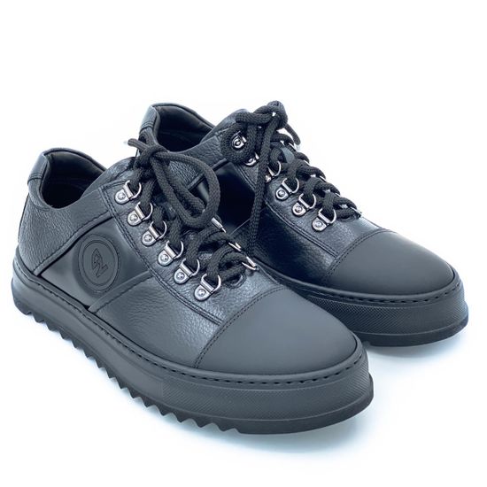 Кеды Giampieronicola черные кожаные демисезонные - фото 8, 