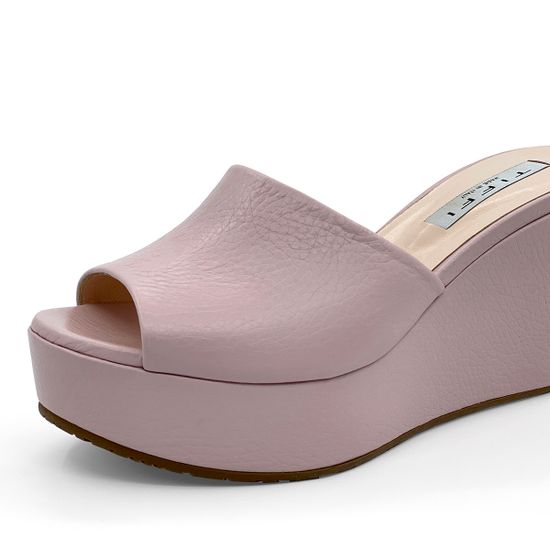 Сабо Tiffi розовые кожаные - фото 6, 