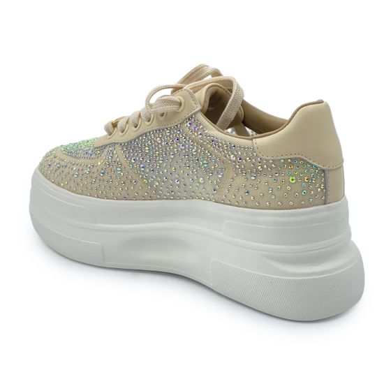 Кеды Ilasio Renzoni бежевые кожа/замша - фото 3, 