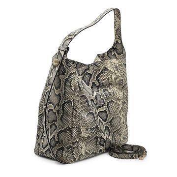 Сумка Loristella бежевая кожаная питон - фото 2, 3098PI LS PITONE