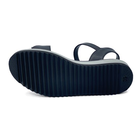 Босоножки Donna Soft кожаные черно-зеленые - фото 4, DS1808 DS NERO