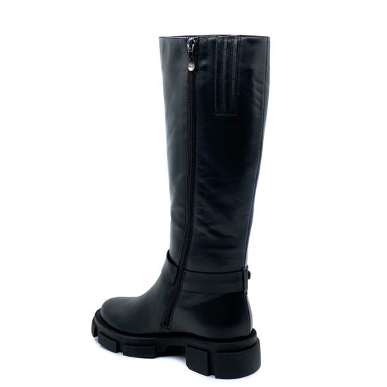 Сапоги Cover черные кожаные МЕХ - фото 3, 315907-2/1 COV