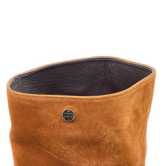 Сапоги Tiffi коричневые замшевые демисезонные - фото 6, Q543/70F TI BRANDY