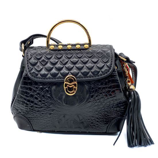 Сумка Marino Orlandi черная кожаная - фото 1, 