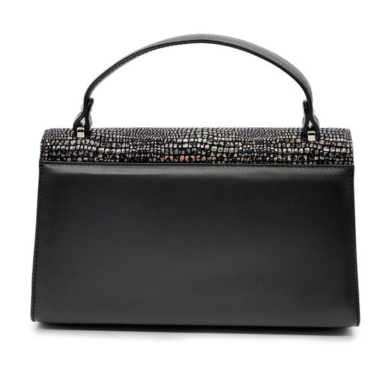 Сумка Ilasio Renzoni черная кожаная - фото 3, B8731 IR NERO