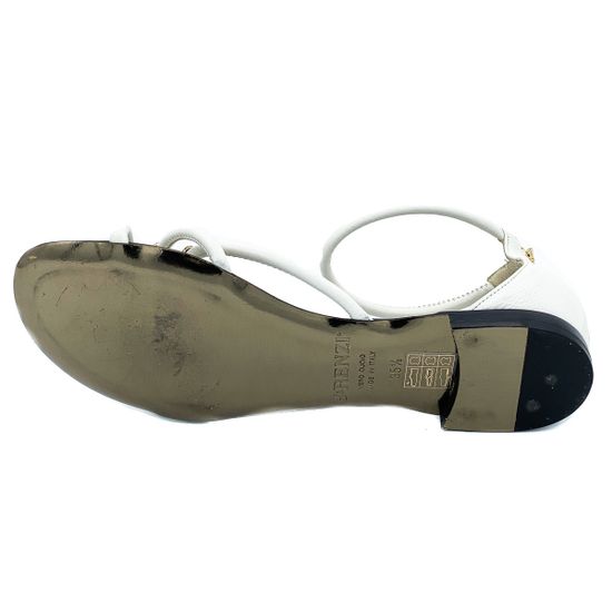 Босоножки Renzi кожаные белые - фото 4, 