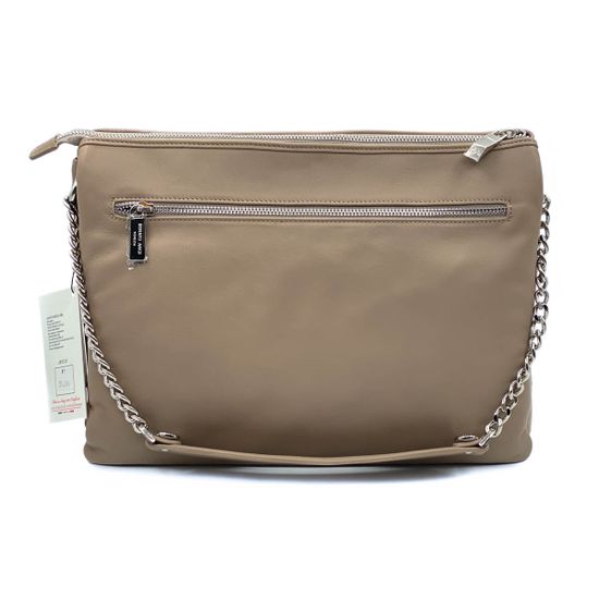 Сумка Renato Angi бежевая кожаная плетеная - фото 3, 