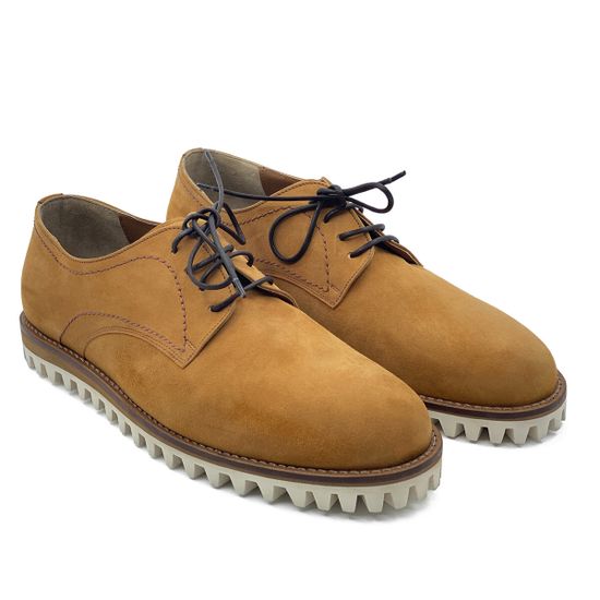 Туфли Mario Bruni рыжие замшевые - фото 7, 64290 MB CUOIO