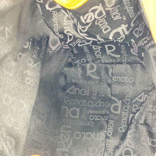 Сумка Renato Angi желтая кожаная - фото 7, 2701581 RA GIALLO