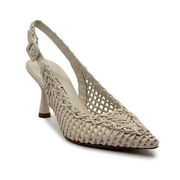 Туфли слингбэк Tiffi светло-бежевые кожаные - фото 2, G400/70G TI BEIGE