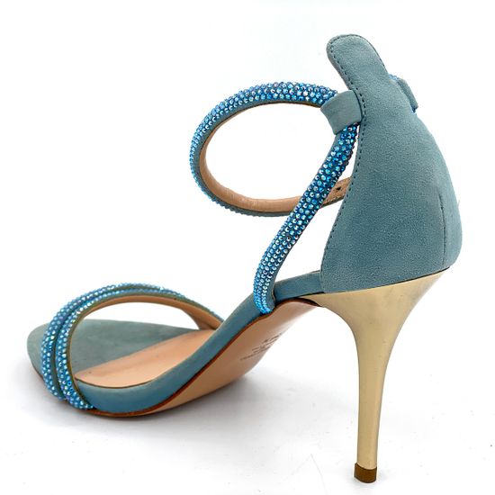 Босоножки Nina Lilou замшевые голубые - фото 3, 251057F8 NL BLU