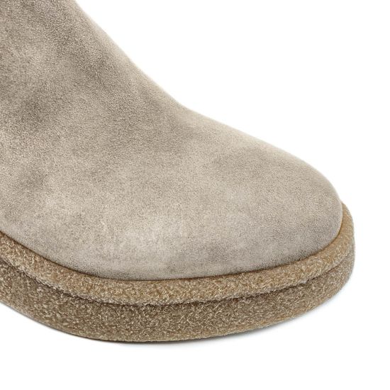 Ботинки Fru.it бежевые замшевые демисезонные - фото 6, 