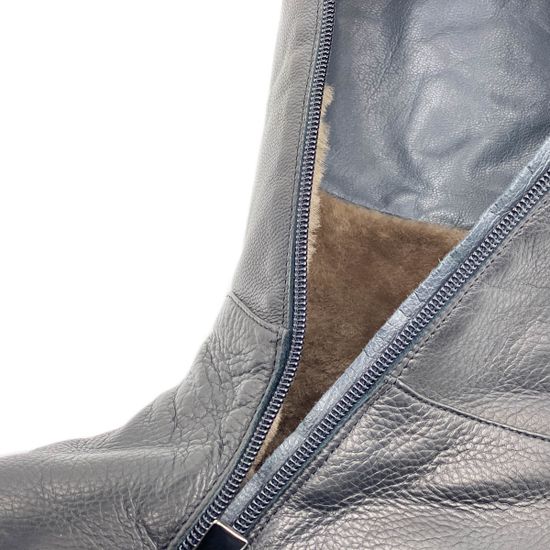 Сапоги Giorgio Piergentili черные кожаные МЕХ - фото 6, 