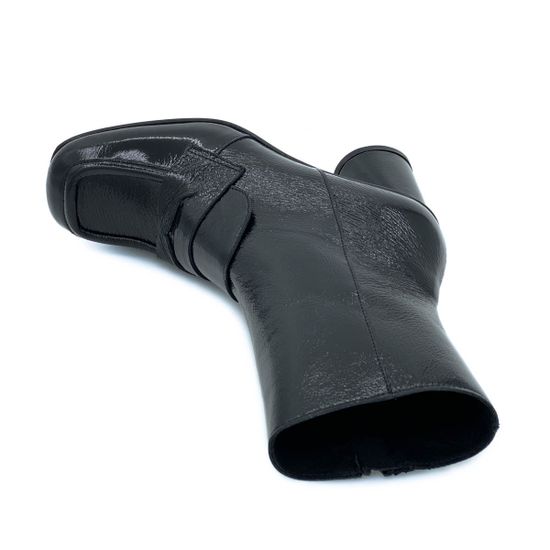 Ботильоны Mimmu черные из лакированной кожи демисезонные - фото 5, F808K4 MIM NERO