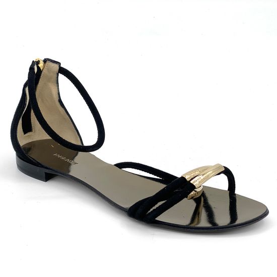 Босоножки Renzi замшевые черные - фото 2, 