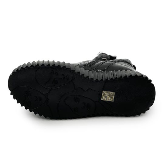 Ботинки TUFFONI черные лаковые на меху - фото 4,