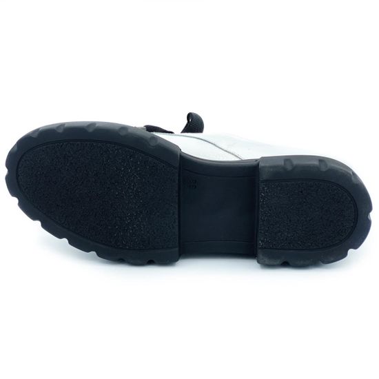 Полуботинки Mot Cle белые наплак - фото 4, 