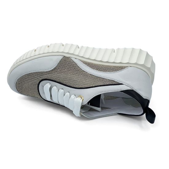 Кроссовки MOTCLE белые кожаные с перфорацией - фото 5, MOT2351 MOT