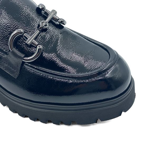 Лоферы Donna Soft черные наплак демисезонные - фото 7, DS1881 DS NERO