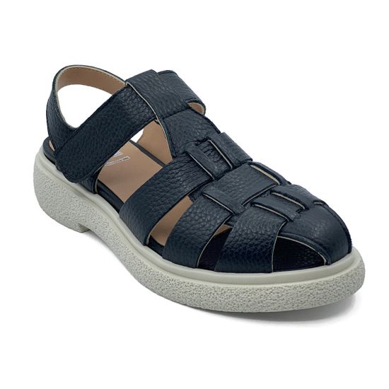 Сандалии MIMMU кожаные черные - фото 2, E303E15 MIM NERO