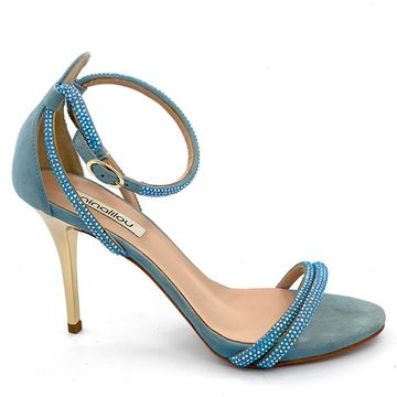 Босоножки Nina Lilou замшевые голубые - фото 1, 251057F8 NL BLU