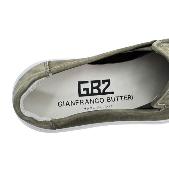 Слипоны BUTTERI зеленые из нубука - фото 7, 82602 BUT VERDE