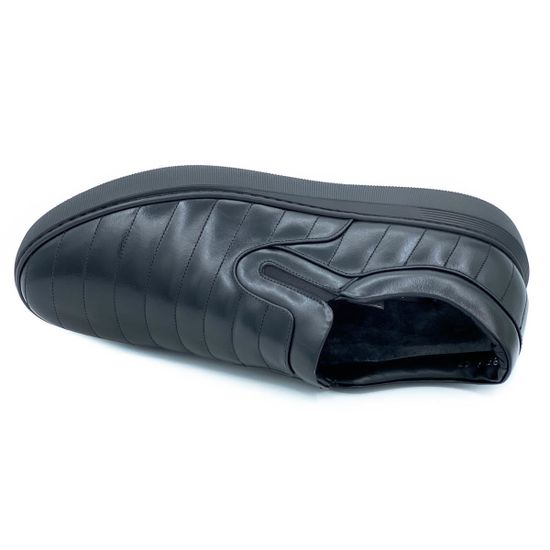 Ботинки Bruno Antolini черные кожаные МЕХ - фото 4, 