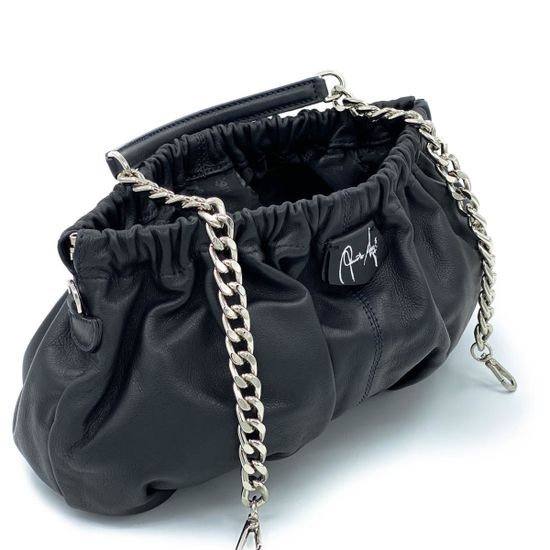 Клатч Renato Angi черный кожаный - фото 3, 