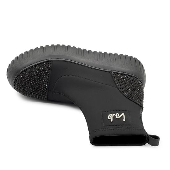 Ботинки Lab Milano черные текстильные демисезонные - фото 5, P22624625 LAB