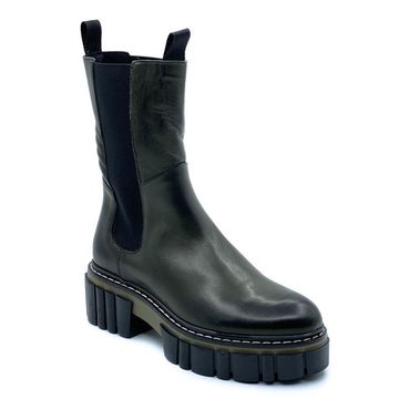 Ботинки челси Mimmu зеленые кожаные демисезонные - фото 2, E502E3 MIM VERDE