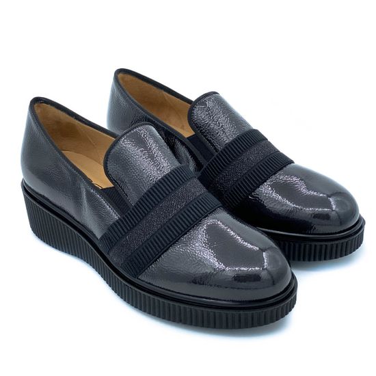 Полуботинки Donna Soft черные наплак демисезонные - фото 7, DS1241 DS FUMO