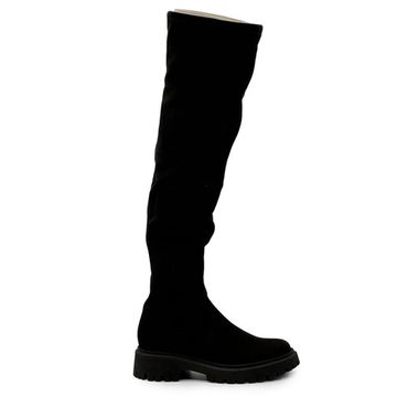 Ботфорты CV COVER черные замшевые стрейч на байке - фото 1, 785625-1 COV