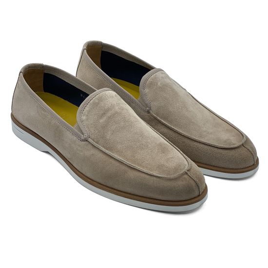 Слипоны GiamPieroNicola бежевые замшевые - фото 7, H40282 GPN BEIGE