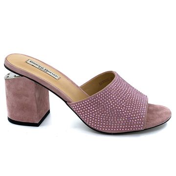 Сабо Gianni Renzi розовые замшевые - фото 1, RA1060B GR