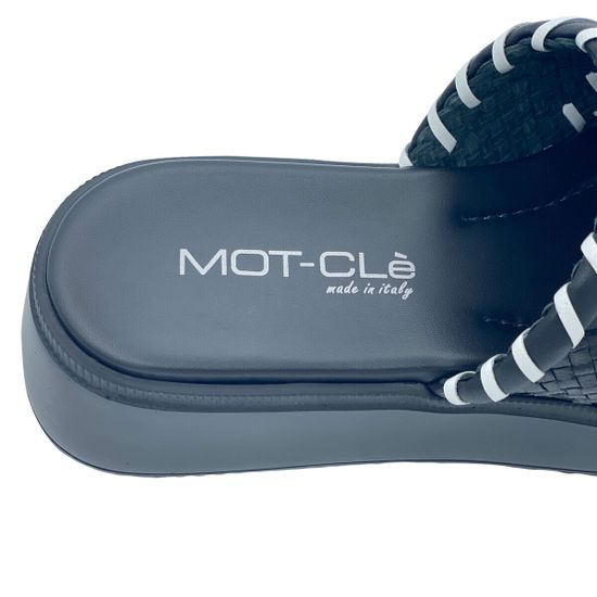 Сабо на толстой подошве MOT CLE черные кожаные - фото 7, MOT2246 MOT